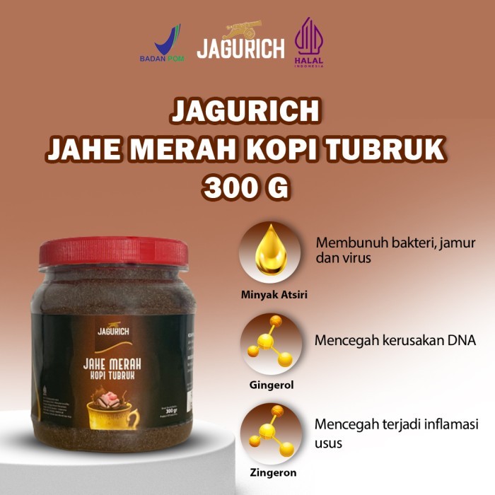 

Jagurich Jahe Merah Kopi Tubruk 300 Gr