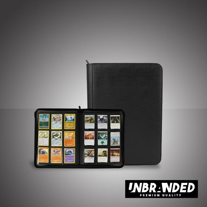 

Promo UNBRANDED High Quality Leather Album Binder 360 3x3 Zipper Lock Black