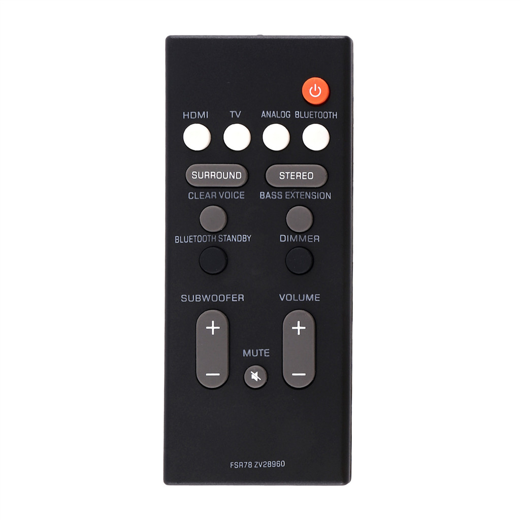 Remote Control FSR78 ZV28960 for Yamaha YAS-106 YAS-207 ATS-1060 YAS-107 ATS-1070 Bluetooth Soundbar