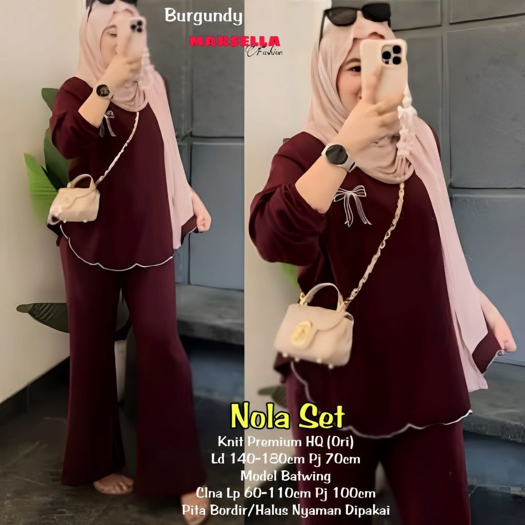 Setelan Wanita Terbaru Nola Setelan By Marsella Fashion murahh