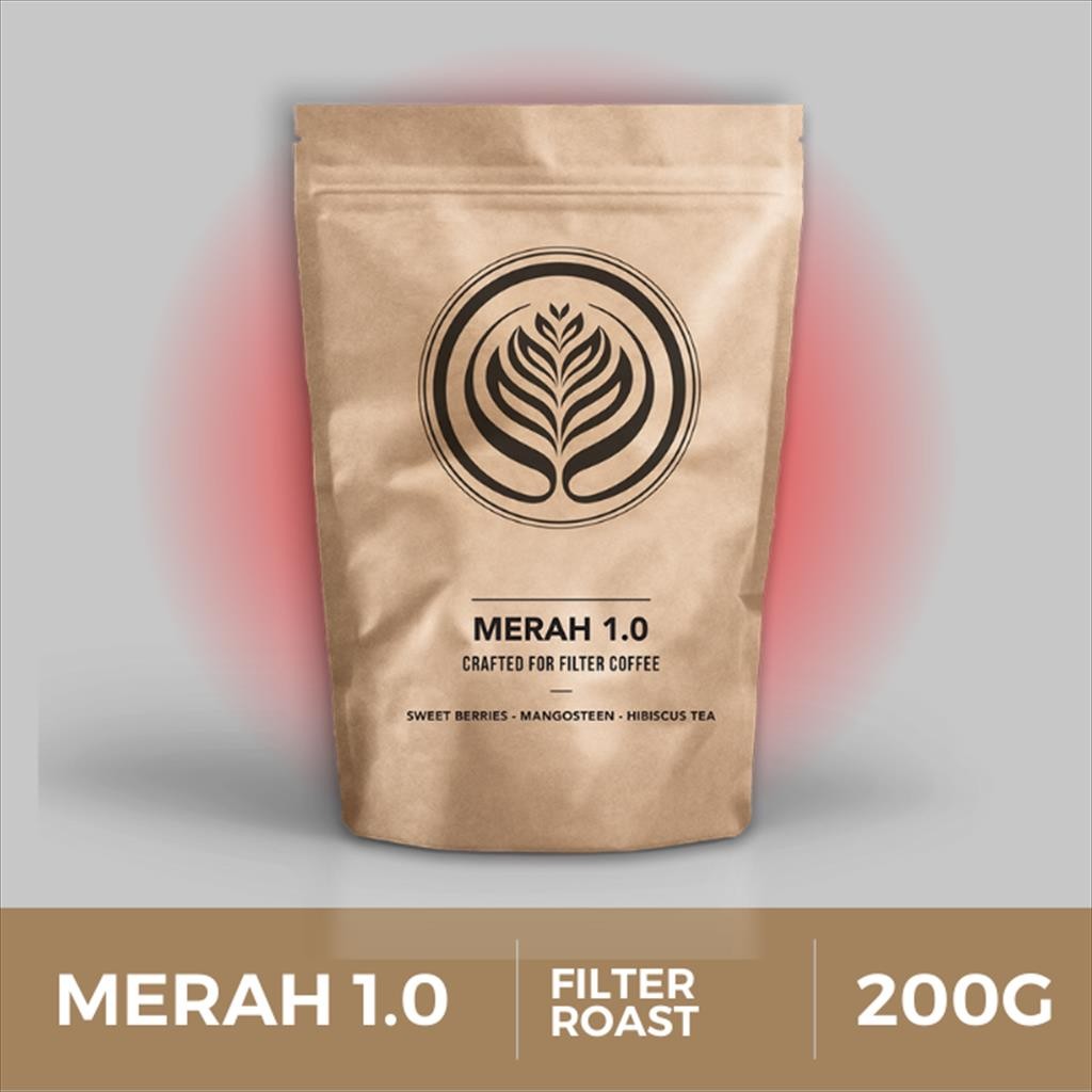 

Merah Filter Blend 200g - Biji Kopi Arabika 200gr | Coffeenatics