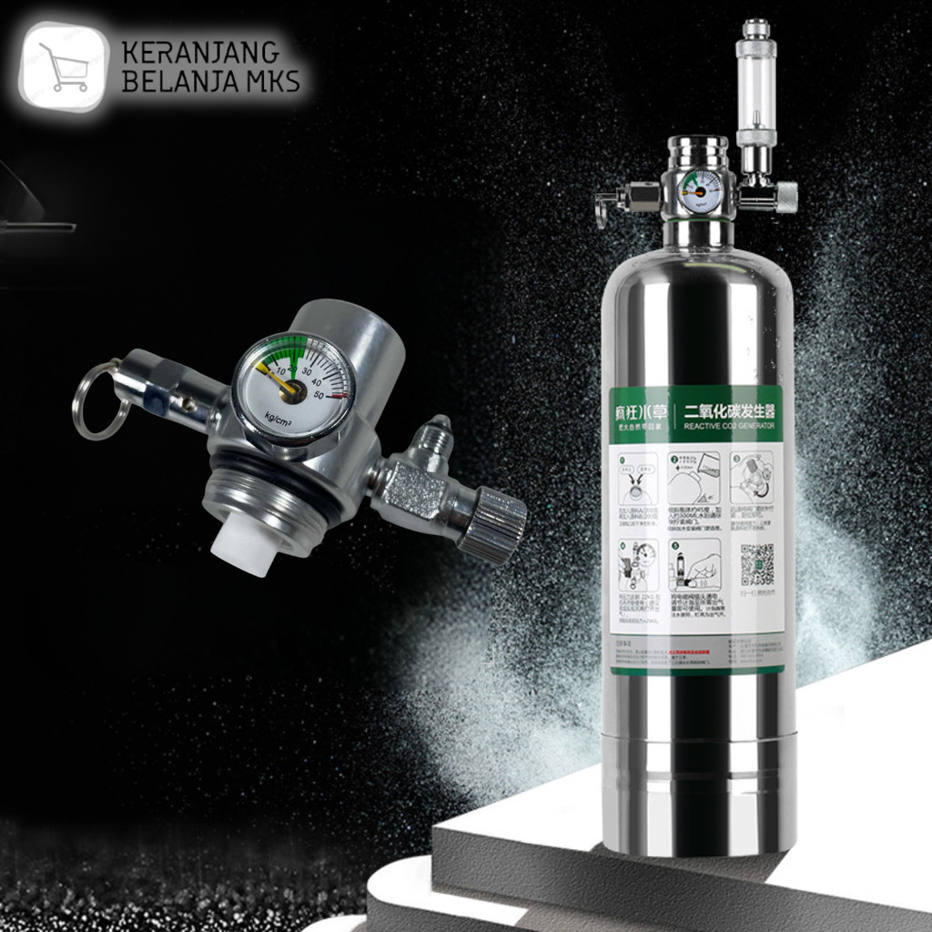 Tabung CO2 Aquascape Generator Cylinder Aluminium Valve 2L