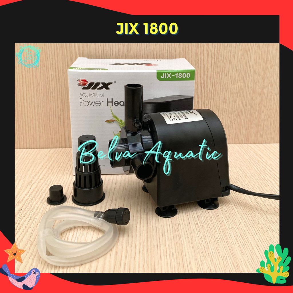 JIX 1800 Pompa Aquarium Pompa Celup 1800lph Pompa Aquarium Hidroponik Aquaponik