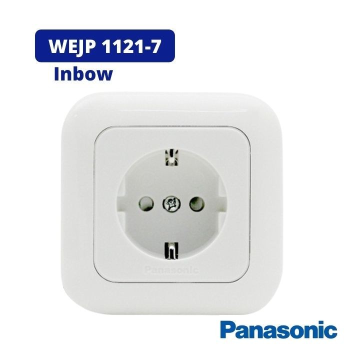 stop kontak panasonic WEJP 1121 7 inbow 1 lubang stopkontak arde tanam panasonik cp Lubang terminal 
