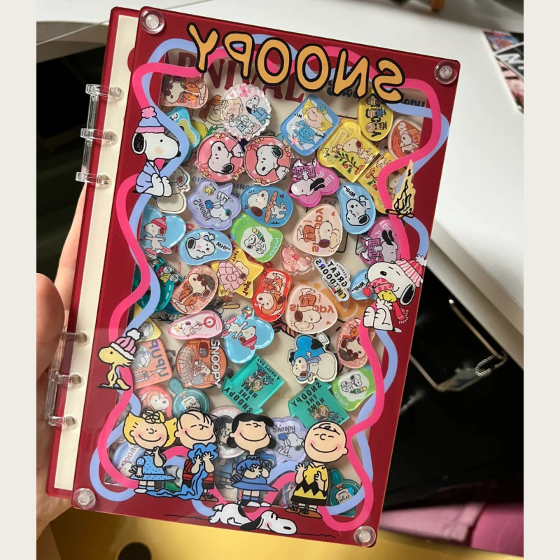 

Snoopy shake acrylic notebook detachable cartoon interest Diy notepad Surprise friend gift Student Stationery wholesale