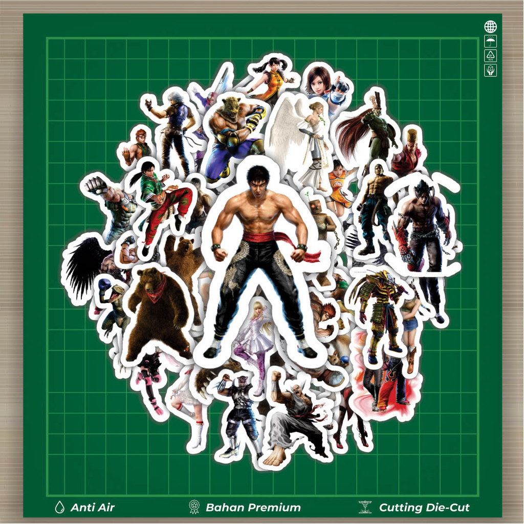 

HOT 50 PCS STIKER Stiker Game Series Tekken Character Mix 2 Stiker Fashion Cars Decal Dingin Kartu Album Custom Vinyl Anti Air- Sticker Aesthetic Buku Journal Koper Casing HP Tablet Laptop Helm Motor Botol Minum