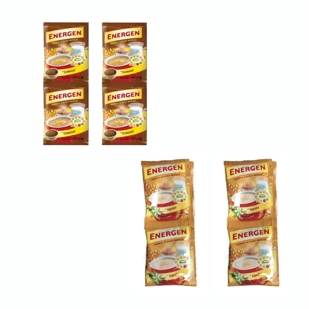 

Pilihan Sempurna! Energen Vanilla / Cokelat Sereal Susu Bergizi 1 Renteng 10 pcs 35g