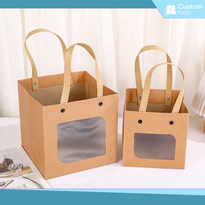 

Paper Bag Tali Souvenir Hampers Gift Packaging / Paper Bag Mika / Paper Bag Jendela Mika / Paperbag Polos | JB08K