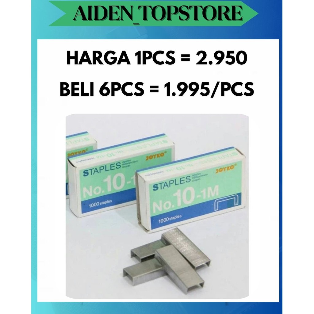 

ATS ISI STAPLES / ANAK HEKTER JOYKO KOTAK KECIL NO 10 PATEN
