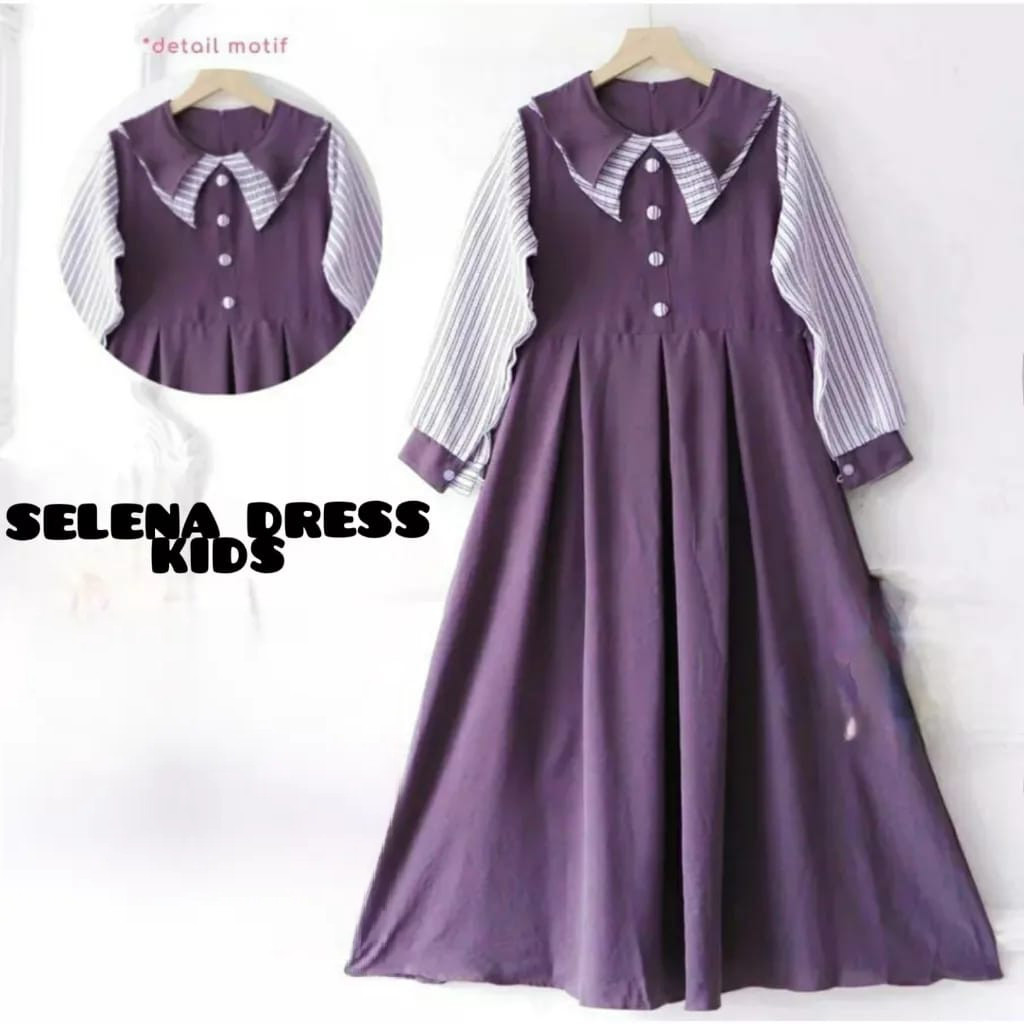 DRESS MUSLIM REMAJA CRINKLE AIRFLOW PREMIUM GAMIS ANAK 11 -13 TAHUN/ALIKA DRESS KIDS/BAJU MUSLIM ANA