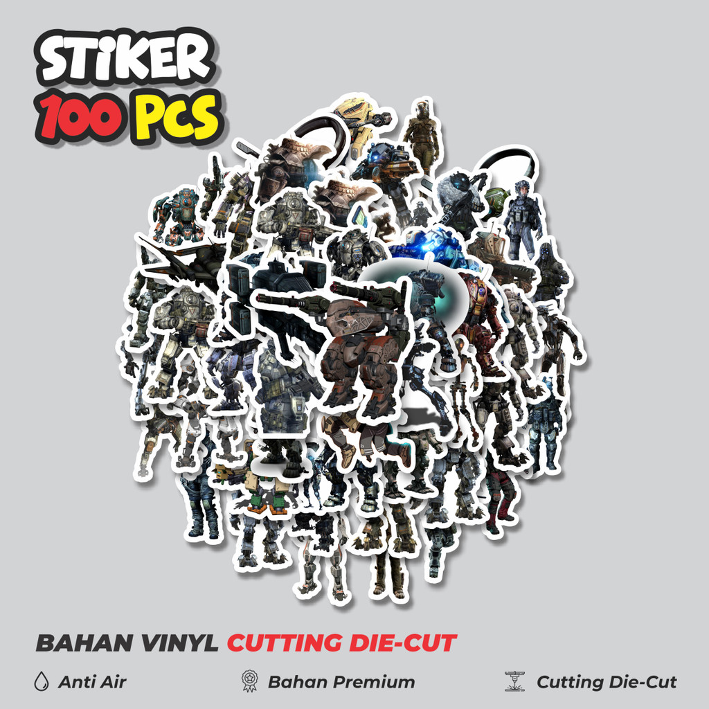 

Terbaru! 50 pcs Stiker Game Series Titanfall Mix Dekorasi Lucu Kreatif untuk Notebook, Skateboard, HP