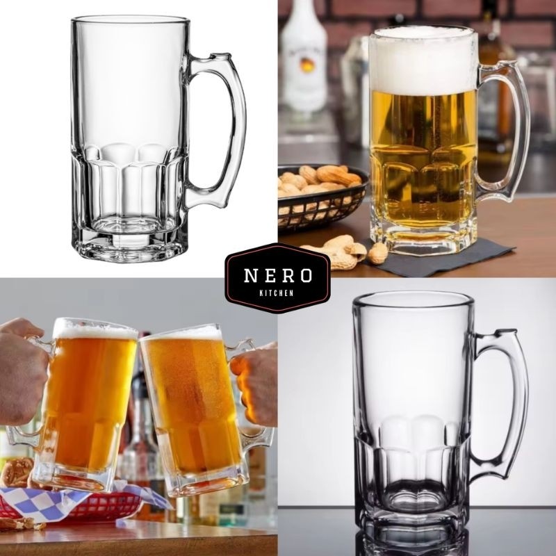 Gelas Beer 1000ml / Gelas bir 1 liter / gelas besar / gelas es jumbo / gelas besar / gelas gagang be