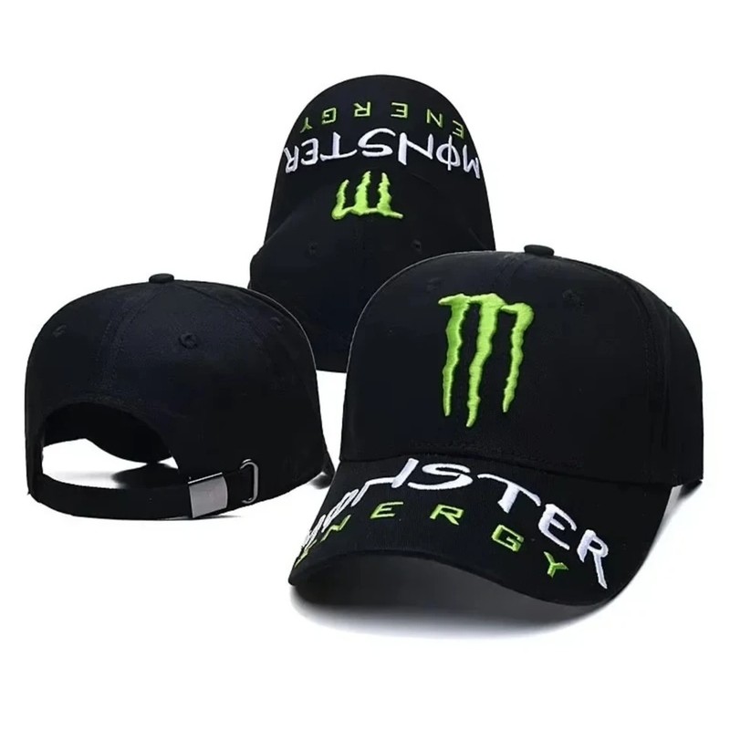 30 gaya Monster Energy Bordir Topi Baseball Musim Panas Pria dan Wanita Sunscreen Duck Tongue Hat Ra
