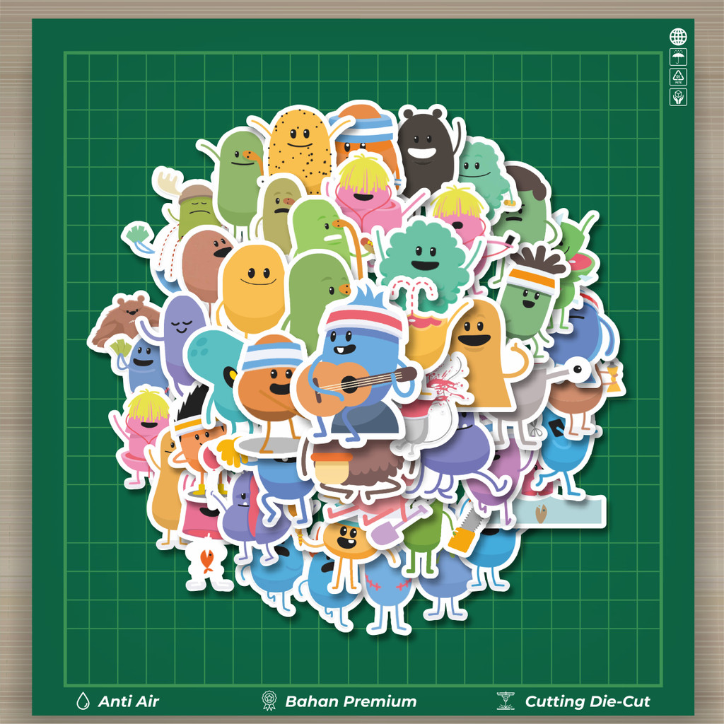 

HOT 50 PCS STIKER Game Series Dumb Ways To Die Mix Fashion Cars Decal Dingin Kartu Album Custom Vinyl Anti Air- Sticker Aesthetic Buku Journal Koper Casing HP Tablet Laptop Helm Motor Botol Minum