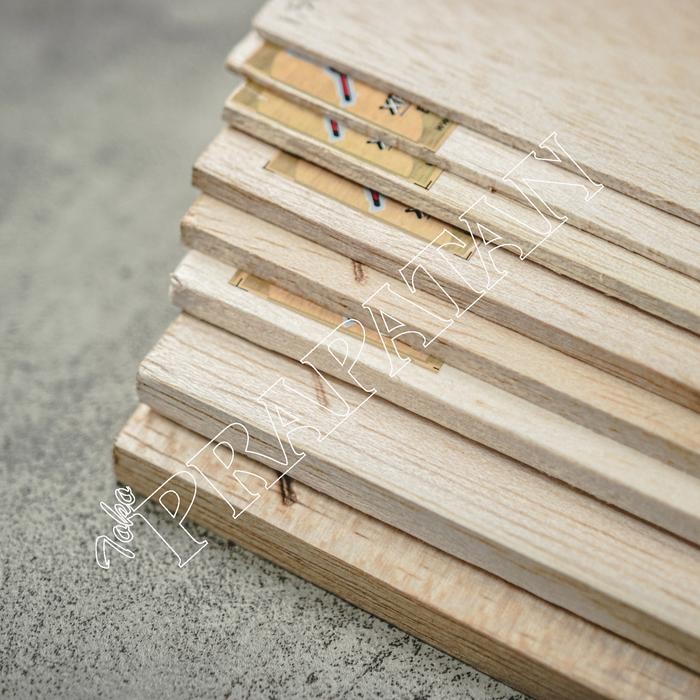 Kayu Balsa Sheet Papan 10mm Sheet 10x100cm / Balsa Wood / Kayu Maket