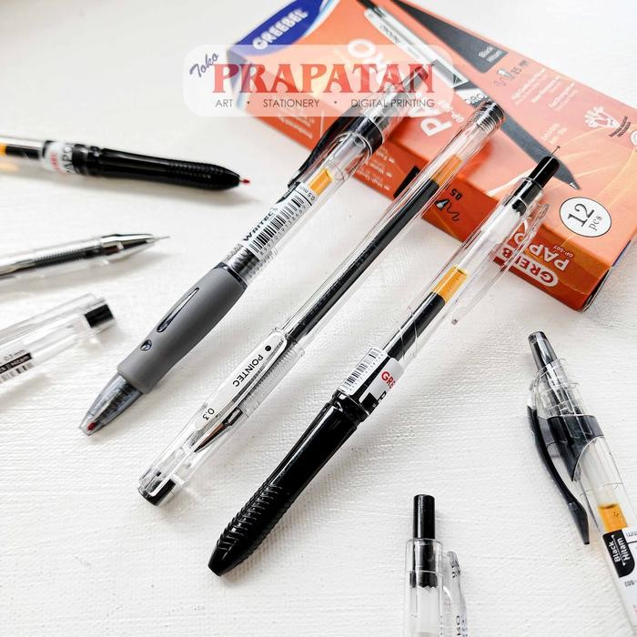 

Greebel Gel Pen GP BLACK | Pena Jel - WRITEC GP-503