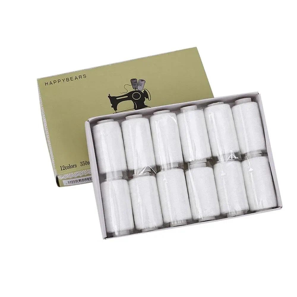 12 Colours Home Sewing Thread Commonly Used Polyester Thread Home Sewing Machine Tools Hand Mending 