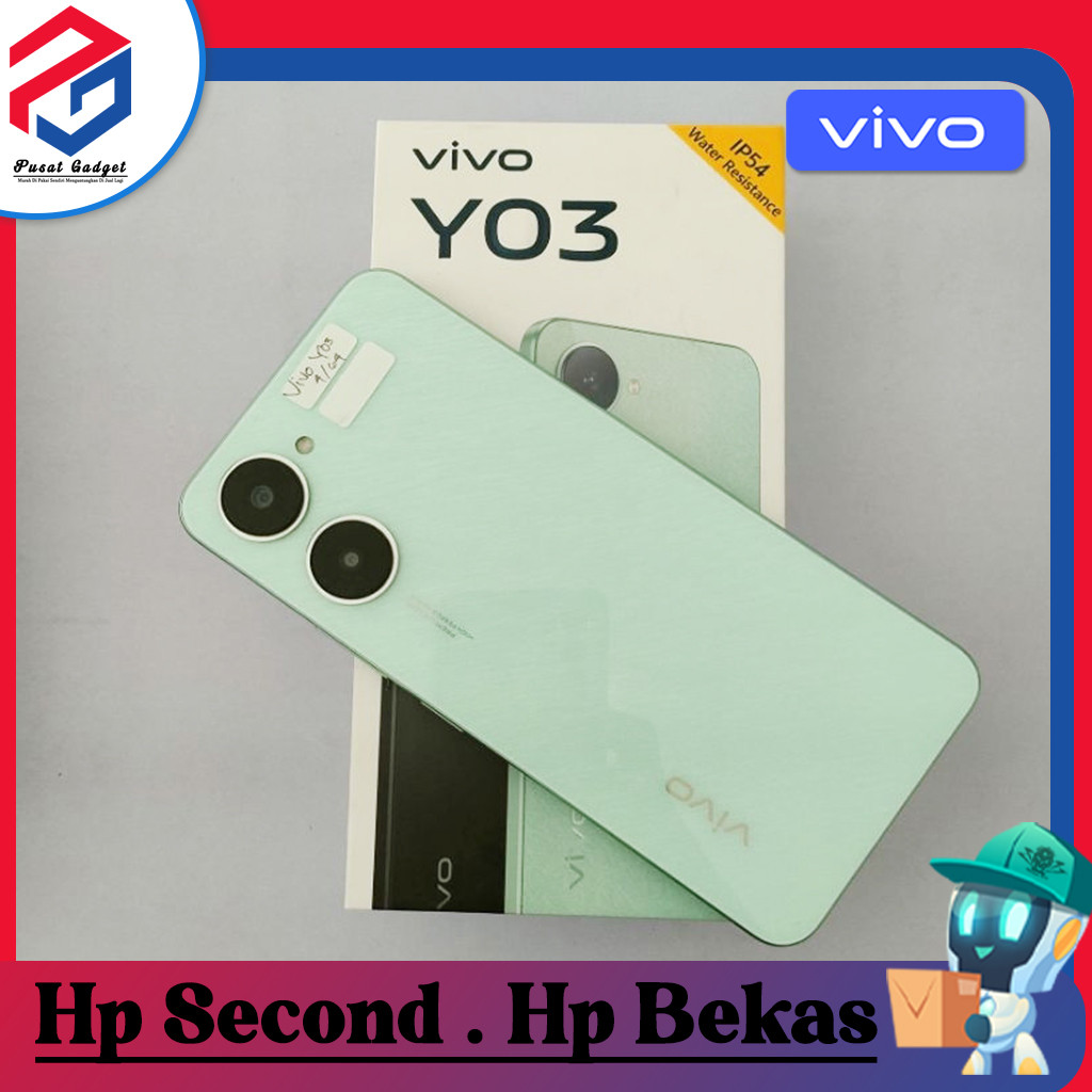 Vivo Y03 | Y03T Ram 4/32GB | Ram 4/64GB | Ram 4/128GB Second Pusat Gadget