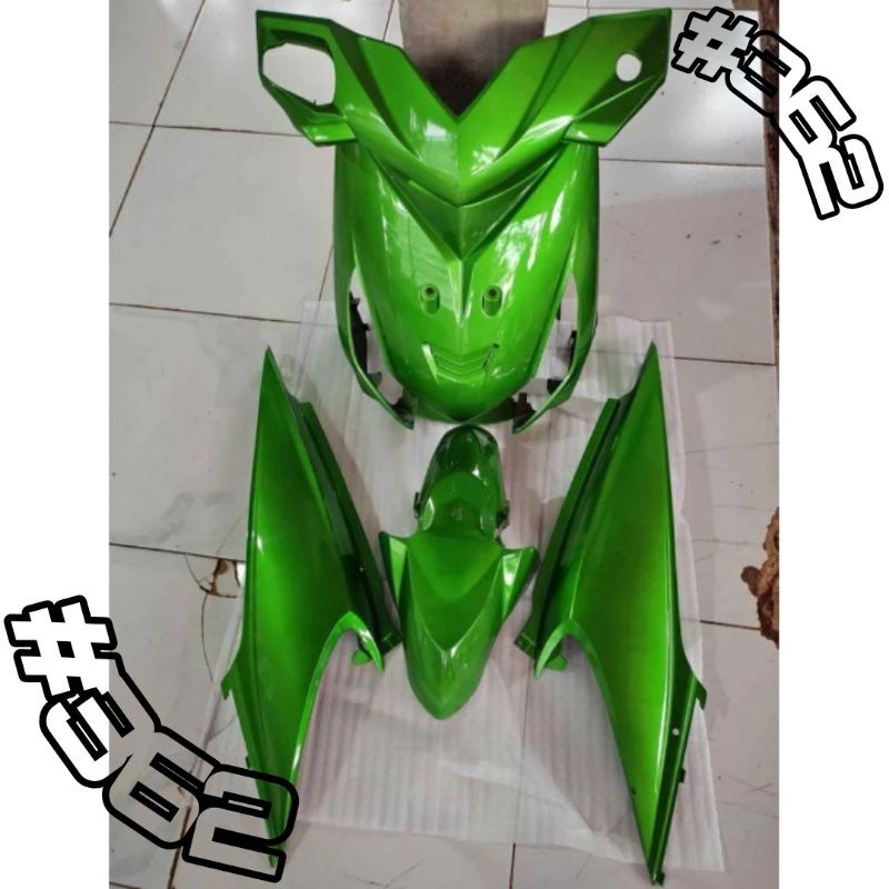 BODY FULL HALUS BEAT KARBU || FULL HALUS BODY MOTOR HONDA BEAT KARBU HIJAU 2008-2012