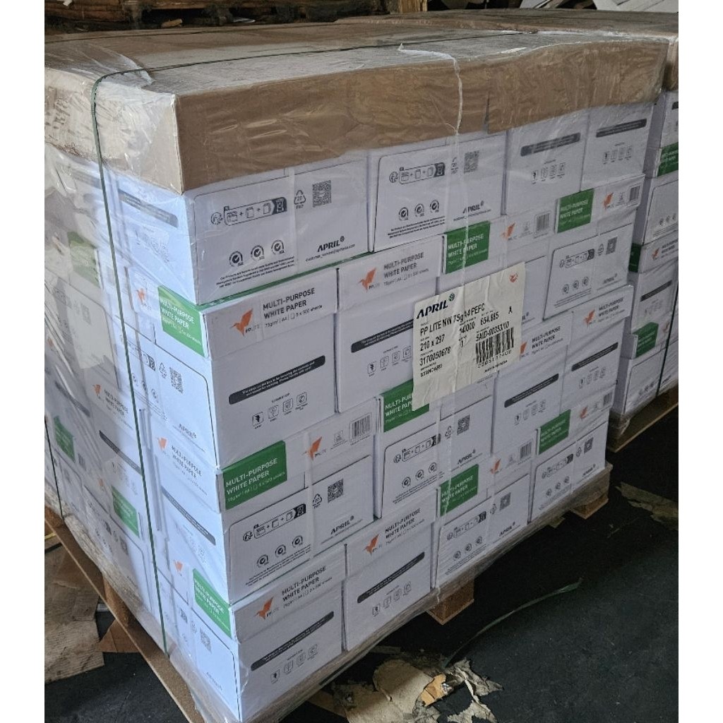 

PP Lite kertas HVS Print Fotocopy A4 75gsm 1 Box / 1 Box isi 5 rim / HVS PPLITE A4 1 DUS