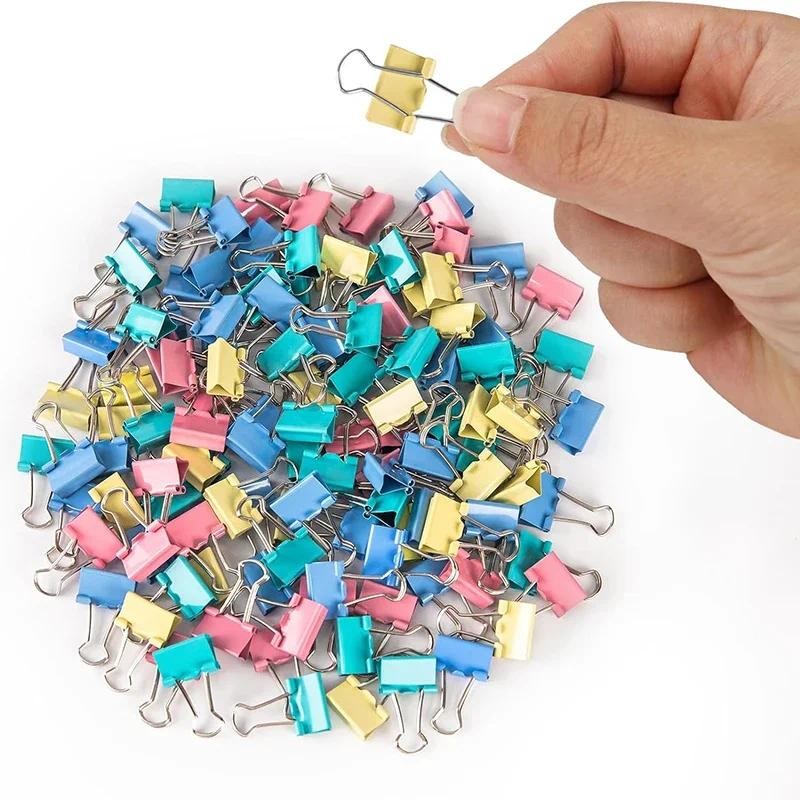 

5-30Pcs Metal Binder Clips Colorful File Paper Clip 15/19/25/32/41/51mm Used for Books Stationery Clip School Office Supplies