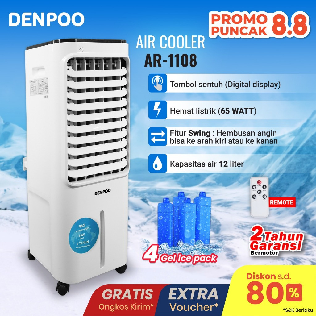 Denpoo Air Cooler AR 1208 XF 12 L AR1108XF