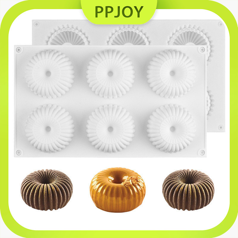 

Cetakan Silikon Loyang Cake Kue Puding Jelly Wool Coil 6 Cav Mousse /Cetakan silikon