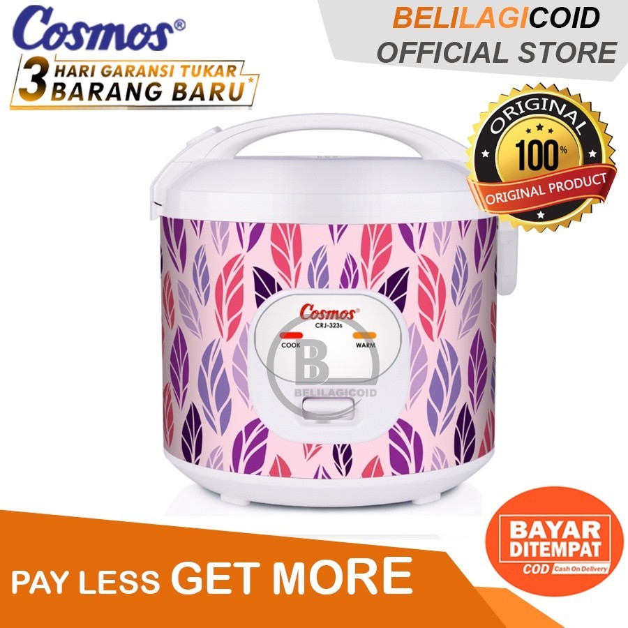 [COD OK] Cosmos Rice Cooker CRJ 323 S / Megicom Cosmos CRJ-323S / Magic Com Cosmos ORIGINAL CRJ323S