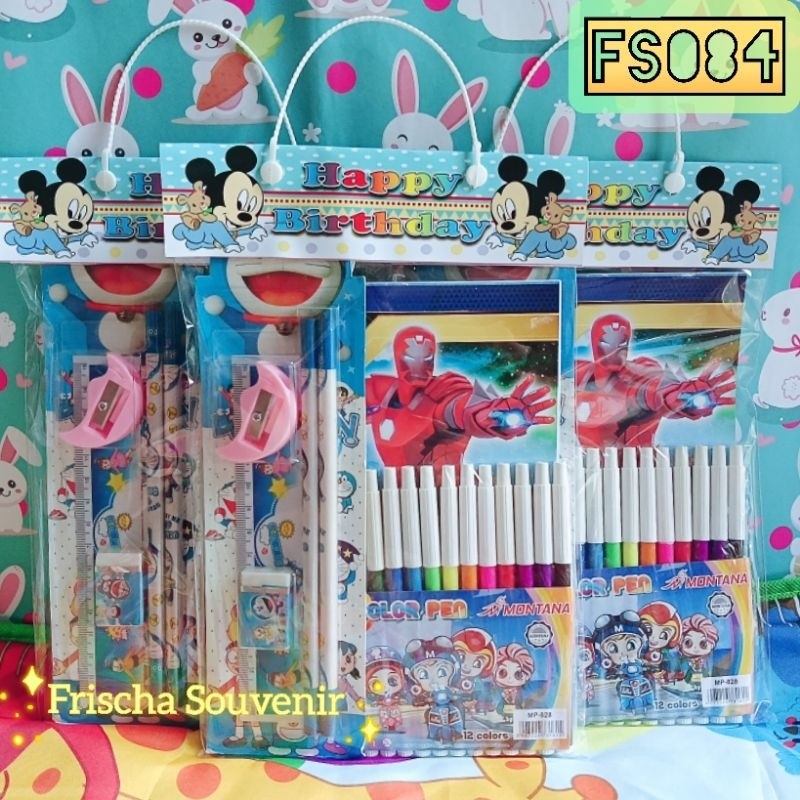 

Hemat FS084 (isi 1 paket) Bingkisan Ulang Tahun / Hadiah Lomba / Alat Tulis / Paket Alat Tulis