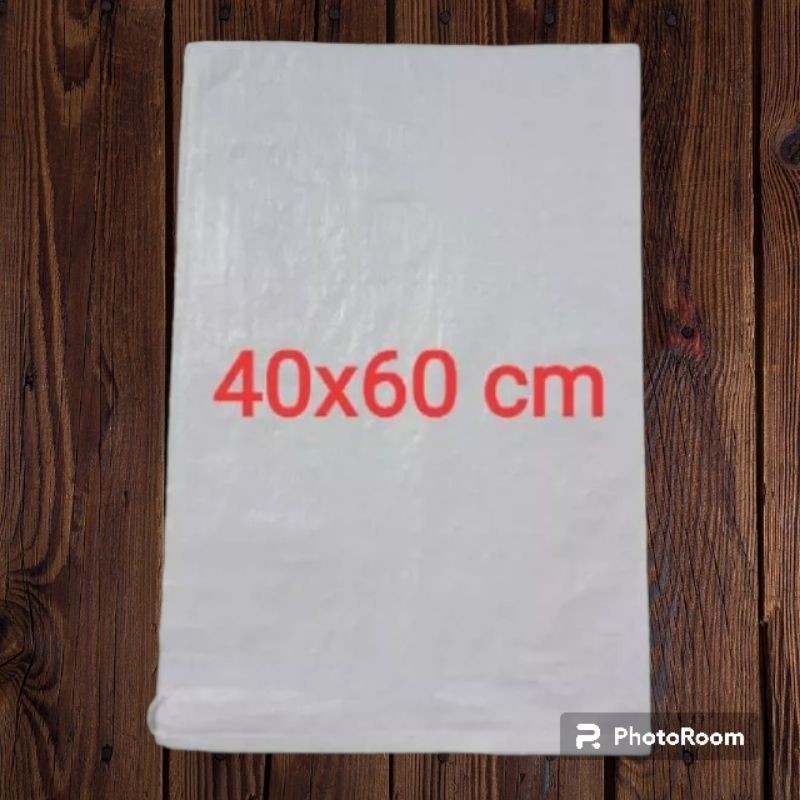 Karung Beras 15kg ukuran 40x60 cm