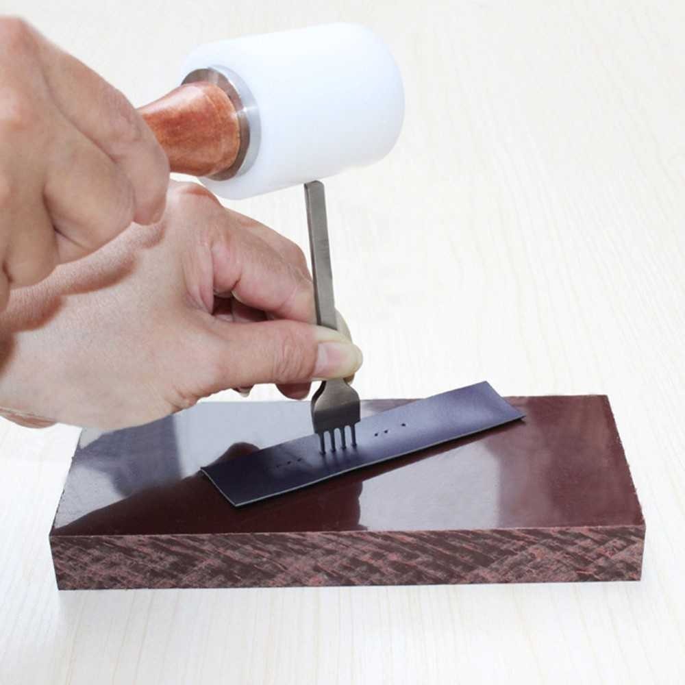 

JKMLLCM Alat DIY Kulit Leathercraft Hole Punches Stitching Tool 1+2+4+6 Prong