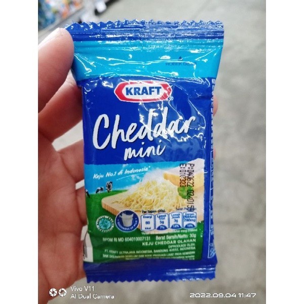 

Kraft cheedar mini 30gr - keju kraft kecil - BON