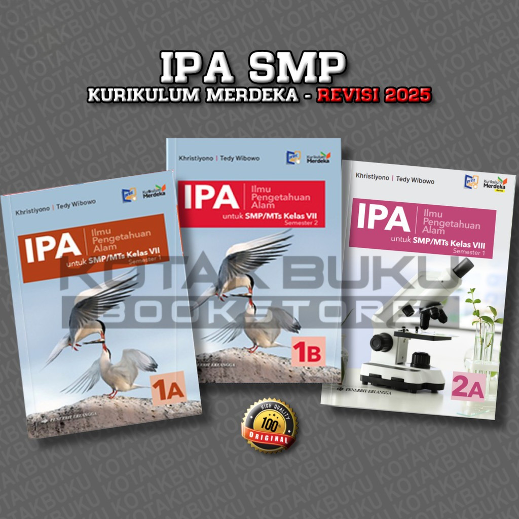 ( ERLANGGA ) Buku IPA Kelas 7 8 SMP Kurikulum Merdeka Revisi Terbaru