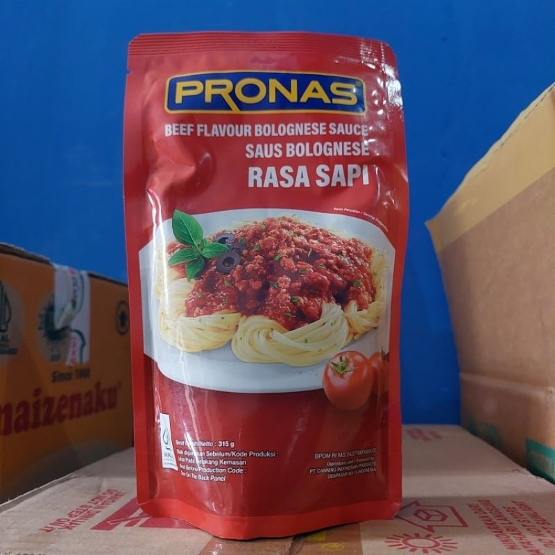 

Pronas Saus Spagheti Bolognese Beef 315gr | Pronas Spagheti 315gr