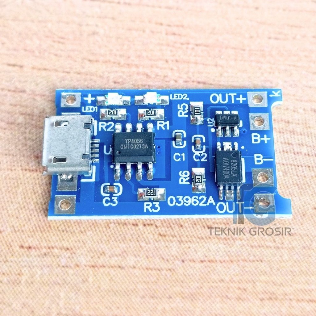 Modul Charging TP4056 | Proteksi Charger untuk Baterai 18650