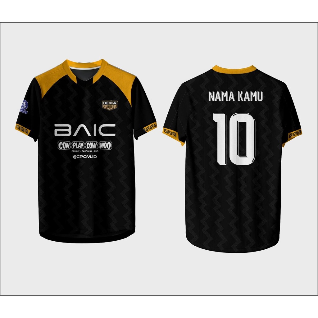BAJU BOLA DEWA UNITED FULL PRINTING FREE NAMA DAN NOMOR