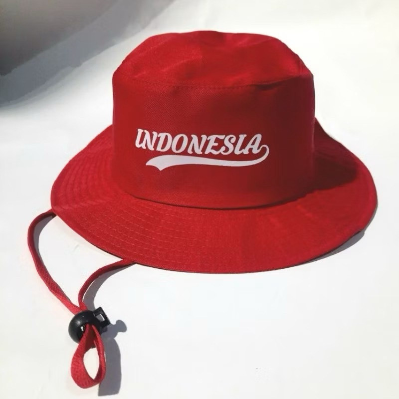 GRATIS BORDIR NAMA - Topi Indonesia 17 Agustus 2025 Atribut 17 San Hut RI Dirgahayu Indonesia (TULIS