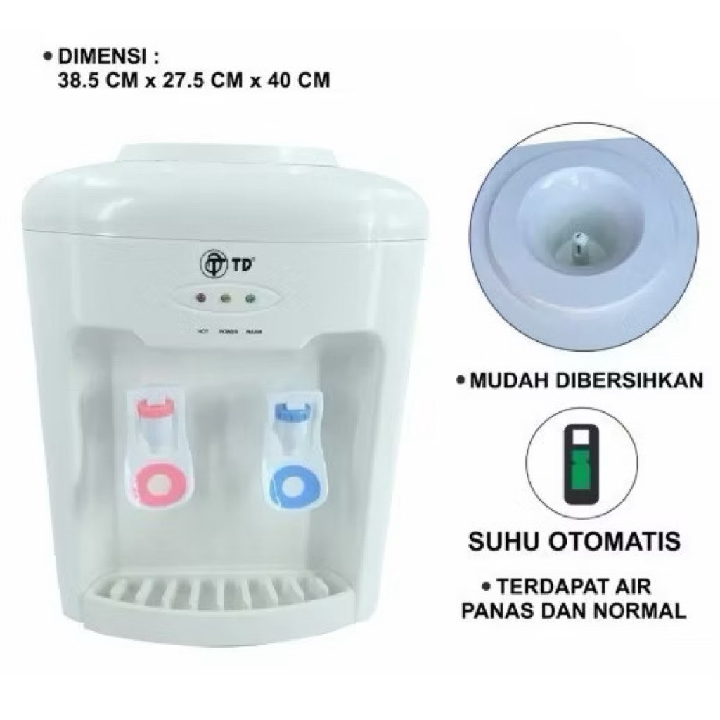 DISPENSER AIR GALON TD TWINDOG TD-377 PANAS & NORMAL TD377