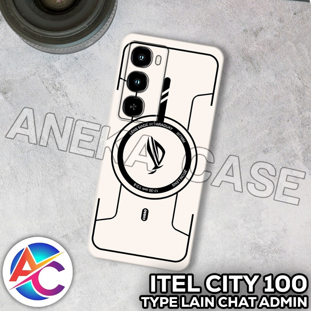 [RC27] Softase ITEL CITY 100 - [Motif GAMING] - Case Hp ITEL CITY 100 - SILIKON - CASE ITEL CITY 100