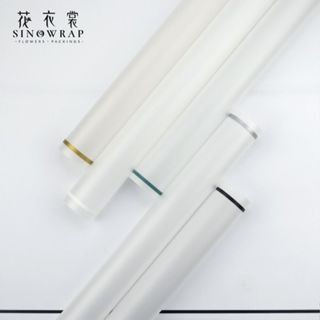 

kireipaper - FLOWER WRAPPING WHITE TRANSPARENT LINE COLOR 1 LEMBAR / KERTAS BUKET PEMBUNGKUS BUNGA