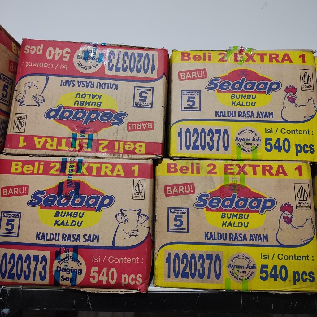 

1 Dus Sedap Kaldu Instan - Rasa Sapi / Ayam, Lezat untuk Masakan Harian