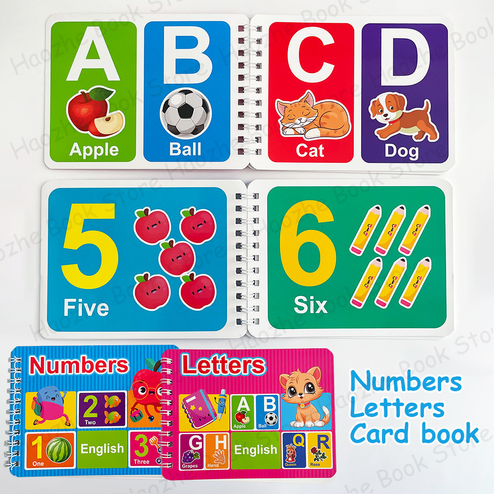 26 Letters English Flash Cards for Kids Baby Math Number Alphabet Montessori Educational Learning Ca