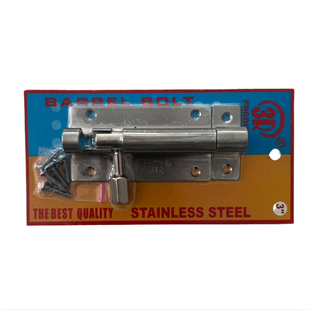 3R Grendel 3 Inch 3" SS / Grendel Pintu Stainless Steel Tebal 3inch