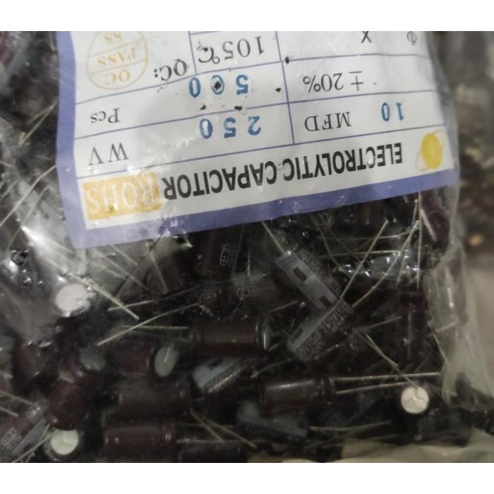 elco elko 10uf 10 uf 250v 250volt 250 v volt nipon chemicon asli