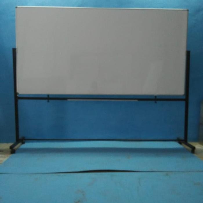 

white board / papan tulis Sakana UK.120 x 180cm 2 muka pakai kaki
