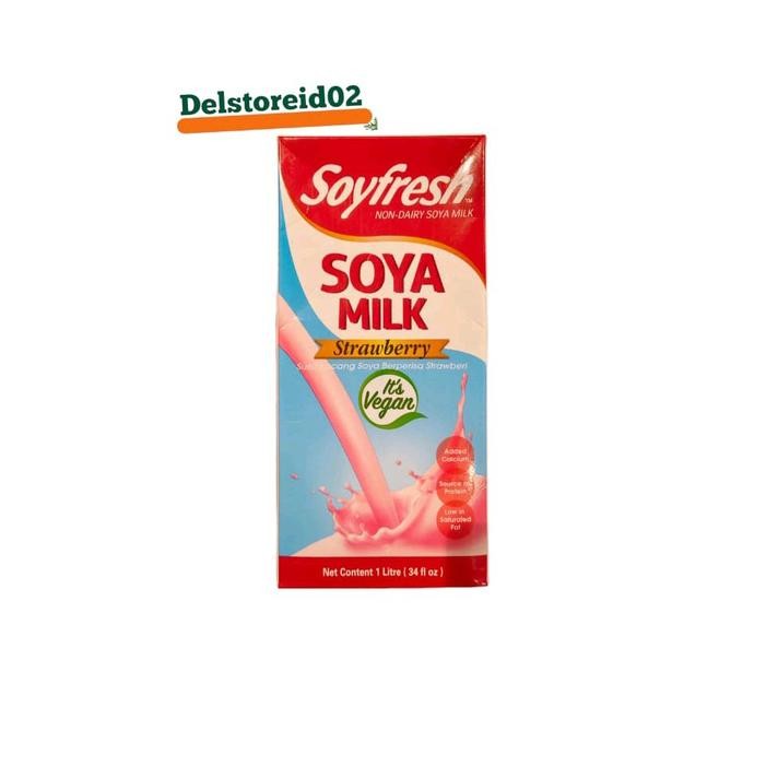 

Soyfresh soya milk strawberry 1000ml/ 1 liter