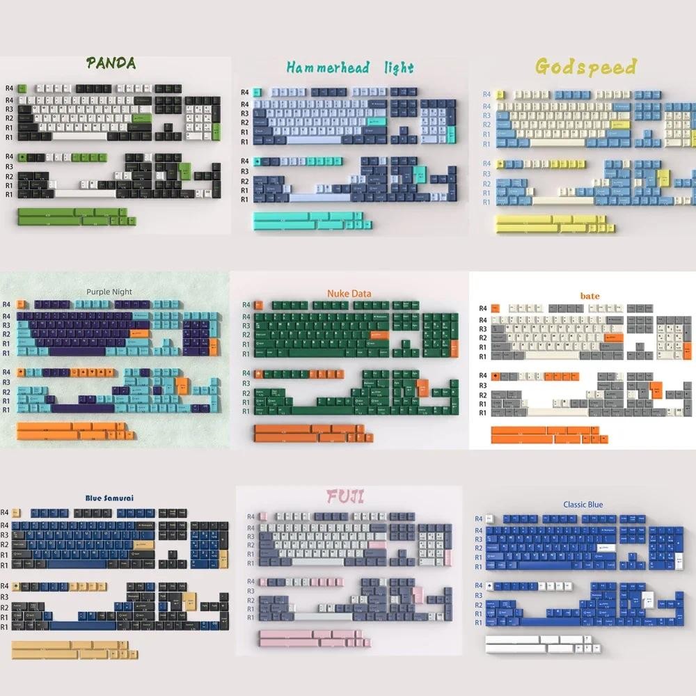 [Blue Sky] GMK Keycap Clone Arctic  WOB  Cherry Profile Doubleshot ABS Keycaps for MX  Mechanicla Ke