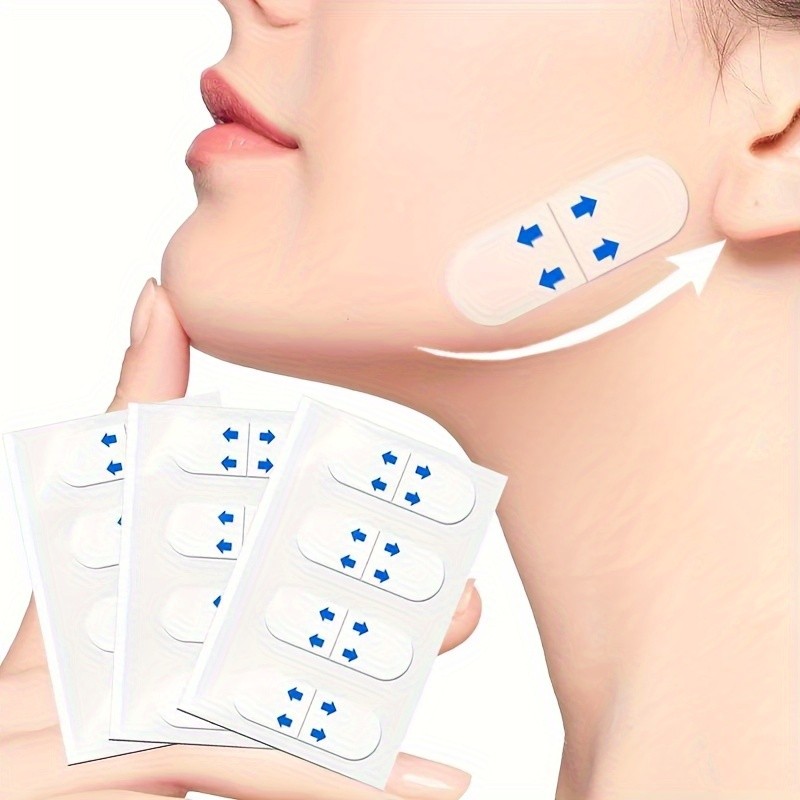 80 Pieces Invisible Face Neck Beauty Patches - Lifting Face V Face and Double Chin Face Care Sticker