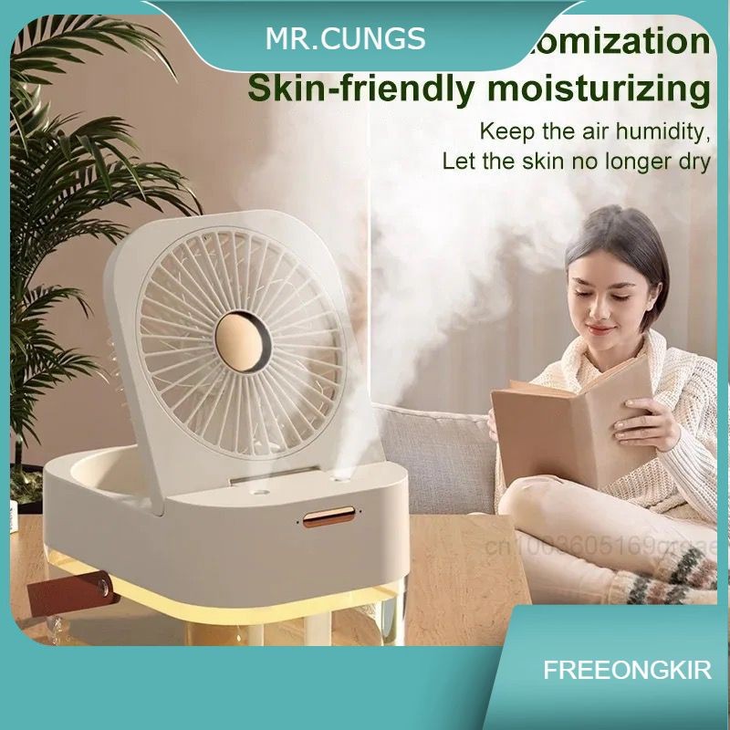 KP044 Kipas Angin AC Mini Fan Portable-Remote Control Bisa Dilipat