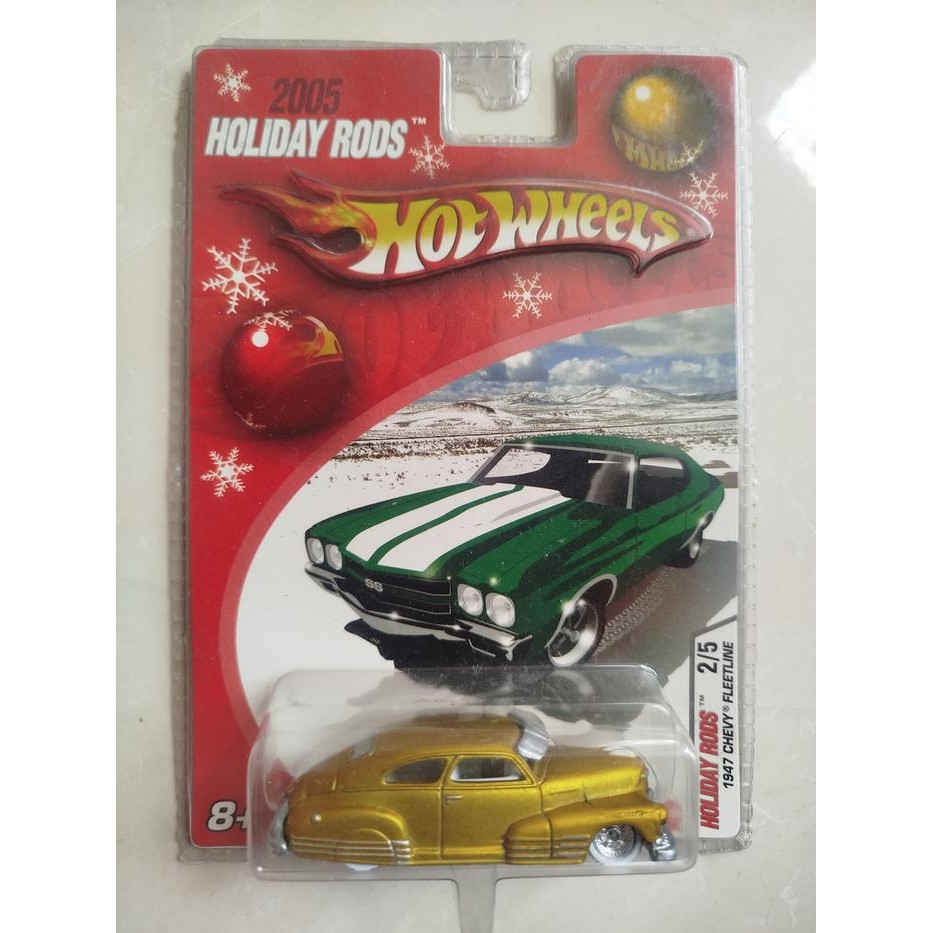 HOT WHEELS - 1947 CHEVY FLEETLINE GOLD  2005 HOLIDAY RODS